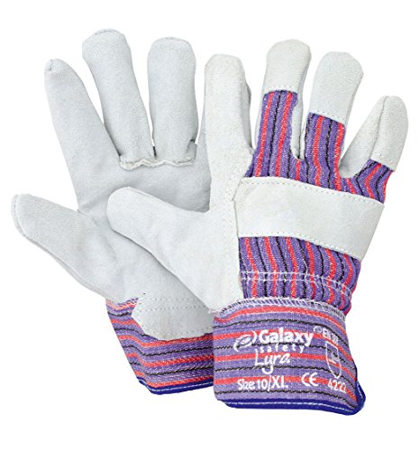 Galaxy Safety 239 10 der-Handschuhe Leder blau-weiss 10/XL von Galaxy Safety