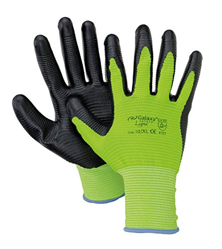 Galaxy Safety 246 09 Handschuhe Nitril grün und schwarz dunkelblau 9/Large von Galaxy Safety