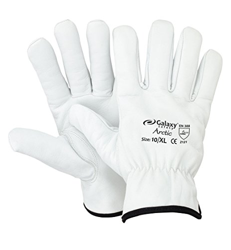 Galaxy Safety 256 10 der-Handschuhe Leder Weiß 10/XL von Galaxy Safety