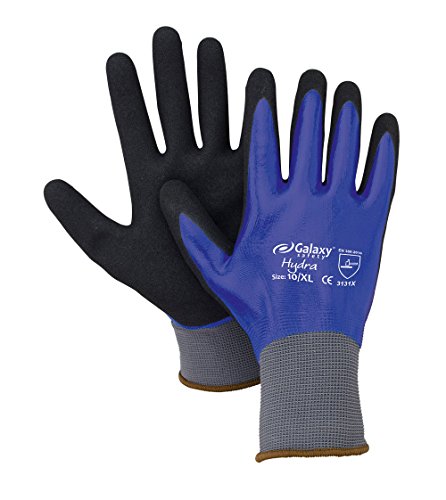 Galaxy Safety 258 11 Handschuhe Latex blau – schwarz 11/XXL von Galaxy Safety