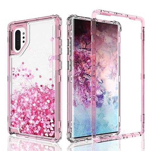 Galaxy S20 Ultra Schutzhülle, transparent, Glitzer, Glitzer, Flüssigkeit, robust, stoßfest, für Mädchen und Frauen, Handyhülle für Samsung Galaxy S20 Ultra 5G – Pink von Galaxy Wireless