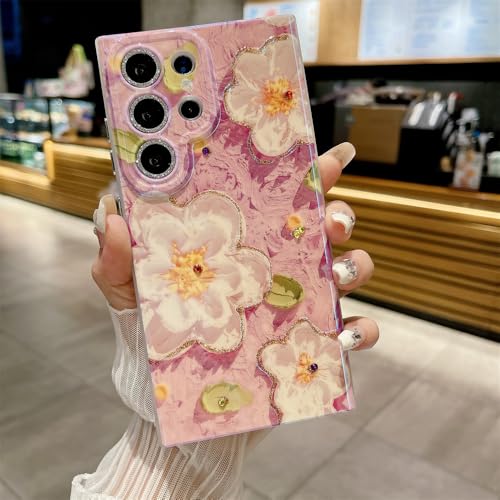 Galful Dünne Handyhülle Samsung Galaxy S22 Ultra Hülle Weich TPU Silikon Case mit Blume Muster Bling Giltter Schutzhülle mit Kameraschutz Kratzfest Stoßfest Fallschutz Cover-Blume 3 Galful Dünne Handyhülle Samsung Galaxy S22 Ultra Hülle Weich TPU Silikon Case mit Blume Muster Bling Giltter Schutzhülle mit Kameraschutz Kratzfest Stoßfest Fallschutz Cover-Blume 3 von Galful