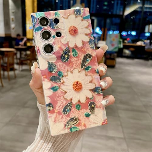 Galful Dünne Handyhülle Samsung Galaxy S24 Hülle Weich TPU Silikon Case mit Blume Muster Bling Giltter Schutzhülle mit Kameraschutz Kratzfest Stoßfest Fallschutz Cover-Blume 7 Galful Dünne Handyhülle Samsung Galaxy S24 Hülle Weich TPU Silikon Case mit Blume Muster Bling Giltter Schutzhülle mit Kameraschutz Kratzfest Stoßfest Fallschutz Cover-Blume 7 von Galful