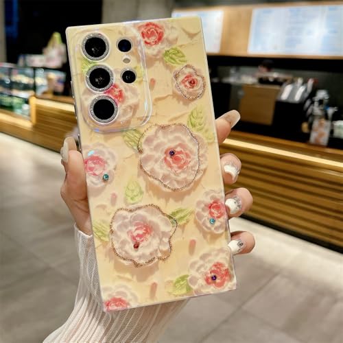 Galful Dünne Handyhülle Samsung Galaxy S25 Ultra Hülle Weich TPU Silikon Case mit Blume Muster Bling Giltter Schutzhülle mit Kameraschutz Kratzfest Stoßfest Fallschutz Cover-Blume 1 Galful Dünne Handyhülle Samsung Galaxy S25 Ultra Hülle Weich TPU Silikon Case mit Blume Muster Bling Giltter Schutzhülle mit Kameraschutz Kratzfest Stoßfest Fallschutz Cover-Blume 1 von Galful