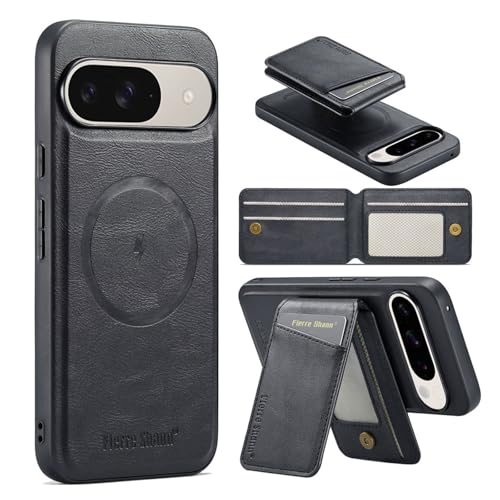 Galful Magnetisch für Google Pixel 9 Pro/Google Pixel 9 Hülle Leder Handyhülle mit Kartenfächer und Standfunktion Schutzhülle Abnehmbar Wallet Case Premium PU Lederhülle für Pixel 9/9 Pro-Schwarz Galful Magnetisch für Google Pixel 9 Pro/Google Pixel 9 Hülle Leder Handyhülle mit Kartenfächer und Standfunktion Schutzhülle Abnehmbar Wallet Case Premium PU Lederhülle für Pixel 9/9 Pro-Schwarz von Galful
