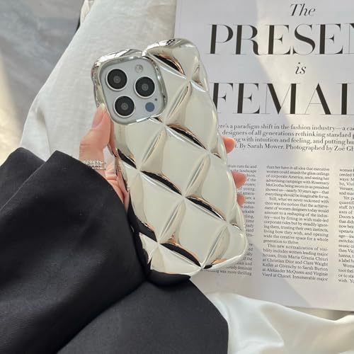 Galful Handyhülle für iPhone 12 Pro Silikon Hülle Niedliche Lockige Wellen Rahmenform 3D Bunte Laser Schutzhülle Kameraschutz Stoßfest Case Weiche TPU Bumper Cover für Frauen Mädchen-Silber Galful Handyhülle für iPhone 12 Pro Silikon Hülle Niedliche Lockige Wellen Rahmenform 3D Bunte Laser Schutzhülle Kameraschutz Stoßfest Case Weiche TPU Bumper Cover für Frauen Mädchen-Silber von Galful
