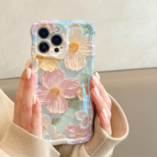 Galful Handyhülle für iPhone 13 Blume Hülle Bunte Retro-Ölgemälde Lockiges Wellen Schutzhülle Glänzend Niedliche Floral Ultradünne Silikon Case Anti-Kratzen Kratzfeste Bumper Cover-Blume 13 Galful Handyhülle für iPhone 13 Blume Hülle Bunte Retro-Ölgemälde Lockiges Wellen Schutzhülle Glänzend Niedliche Floral Ultradünne Silikon Case Anti-Kratzen Kratzfeste Bumper Cover-Blume 13 von Galful