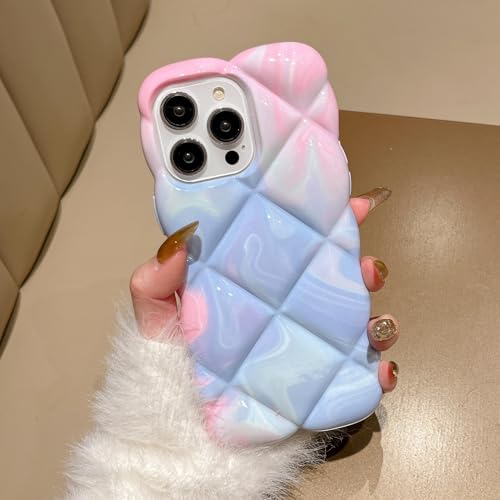 Galful Handyhülle für iPhone 14 Silikon Hülle Niedliche Lockige Wellen Rahmenform 3D Bunte Laser Schutzhülle Kameraschutz Stoßfest Case Weiche TPU Bumper Cover für Frauen Mädchen-Rosa blau Galful Handyhülle für iPhone 14 Silikon Hülle Niedliche Lockige Wellen Rahmenform 3D Bunte Laser Schutzhülle Kameraschutz Stoßfest Case Weiche TPU Bumper Cover für Frauen Mädchen-Rosa blau von Galful
