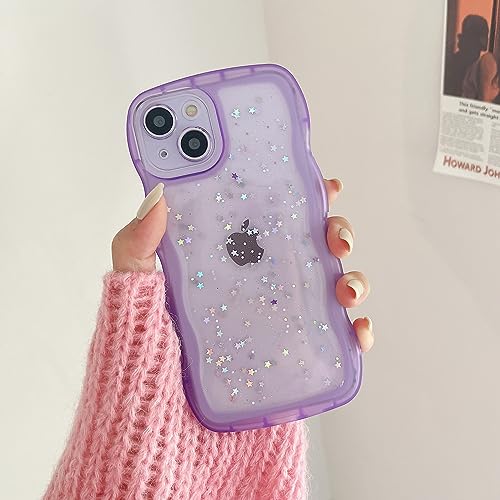 Galful Handyhülle iPhone 13 Hülle Glitzer Niedliche Wellenrahmen Lockige Form Transparent Case Glänzende Weich TPU Anti-Fingerabdruck Schutzhülle Kratzfest Handytasche für Frauen-Lila Galful Handyhülle iPhone 13 Hülle Glitzer Niedliche Wellenrahmen Lockige Form Transparent Case Glänzende Weich TPU Anti-Fingerabdruck Schutzhülle Kratzfest Handytasche für Frauen-Lila von Galful