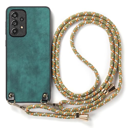 Galful Handykette für Samsung Galaxy S25 Plus Hülle mit Band,PU Leder Handyhülle mit Schnur TPU Silikonhülle Ultra Dünn Schutzhülle mit Abnehmbar Kordel zum Umhängen Stoßfest Necklace Case-Grün Galful Handykette für Samsung Galaxy S25 Plus Hülle mit Band,PU Leder Handyhülle mit Schnur TPU Silikonhülle Ultra Dünn Schutzhülle mit Abnehmbar Kordel zum Umhängen Stoßfest Necklace Case-Grün von Galful