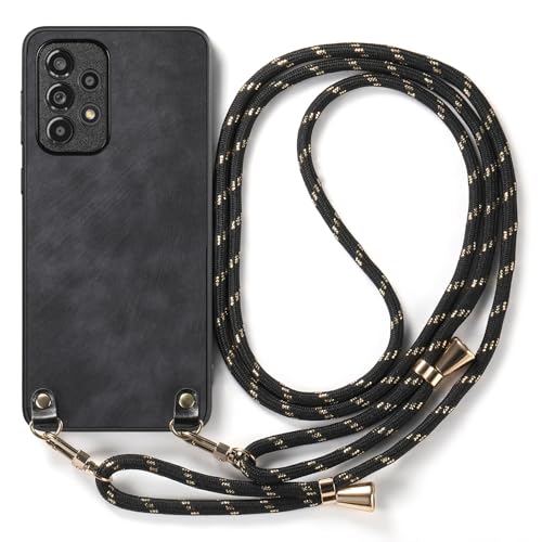 Galful Handykette für Samsung Galaxy S25 Plus Hülle mit Band,PU Leder Handyhülle mit Schnur TPU Silikonhülle Ultra Dünn Schutzhülle mit Abnehmbar Kordel zum Umhängen Stoßfest Necklace Case-Schwarz Galful Handykette für Samsung Galaxy S25 Plus Hülle mit Band,PU Leder Handyhülle mit Schnur TPU Silikonhülle Ultra Dünn Schutzhülle mit Abnehmbar Kordel zum Umhängen Stoßfest Necklace Case-Schwarz von Galful