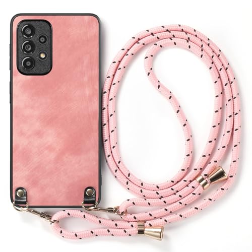 Galful Handykette für Samsung Galaxy S25 Plus Hülle mit Band,PU Leder Handyhülle mit Schnur TPU Silikonhülle Ultra Dünn Schutzhülle mit Abnehmbar Kordel zum Umhängen Stoßfest Necklace Case-Pink Galful Handykette für Samsung Galaxy S25 Plus Hülle mit Band,PU Leder Handyhülle mit Schnur TPU Silikonhülle Ultra Dünn Schutzhülle mit Abnehmbar Kordel zum Umhängen Stoßfest Necklace Case-Pink von Galful