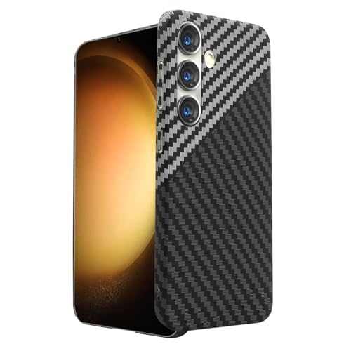 Galful Hülle für Samsung Galaxy S24 Plus Carbon Fiber Textur Case,Handyhülle Galaxy S24 Plus Hard Case Kohlefaser 0,5 mm Ultra Dünn Matt Schutzhülle Anti-Fingerprint Kratzfest Cover-Schwarz Silber Galful Hülle für Samsung Galaxy S24 Plus Carbon Fiber Textur Case,Handyhülle Galaxy S24 Plus Hard Case Kohlefaser 0,5 mm Ultra Dünn Matt Schutzhülle Anti-Fingerprint Kratzfest Cover-Schwarz Silber von Galful