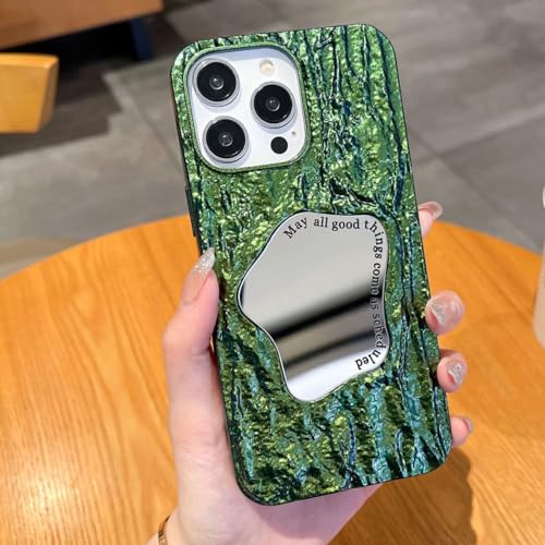 Galful Spiegel Handyhülle für iPhone 14 Hülle,3D Welle Wasser Ripple Luxus Makeup Spiegel Schutzhülle Stoßfeste Anti-Kratzer Weiche TPU Kristallklare Rückseite Case Cover-Dunkelgrün Galful Spiegel Handyhülle für iPhone 14 Hülle,3D Welle Wasser Ripple Luxus Makeup Spiegel Schutzhülle Stoßfeste Anti-Kratzer Weiche TPU Kristallklare Rückseite Case Cover-Dunkelgrün von Galful
