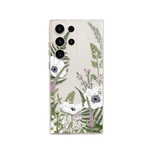 Galful Transparent HandyHülle Samsung Galaxy S24 Ultra Hülle Blumen,Ultra Dünn Silikonhülle Weich TPU schlanke Schutzhülle Klar Durchsichtige Blumenmuster Slim Case Cover für Frauen Mädchen-Muster 3 Galful Transparent HandyHülle Samsung Galaxy S24 Ultra Hülle Blumen,Ultra Dünn Silikonhülle Weich TPU schlanke Schutzhülle Klar Durchsichtige Blumenmuster Slim Case Cover für Frauen Mädchen-Muster 3 von Galful