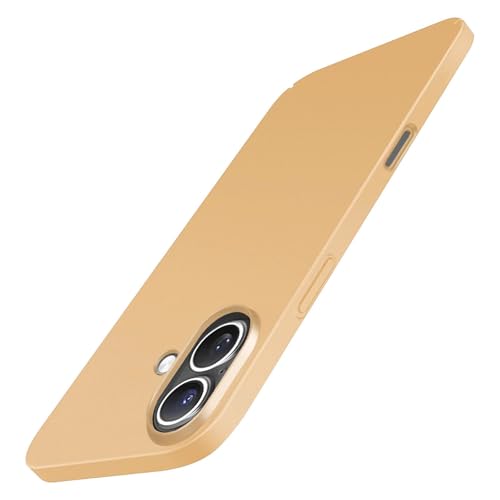 Galful Ultra Dünne Handyhülle iPhone 16 Plus Slim Case Hülle,Matte Hart PC Hardcase iPhone 16 Plus Hülle Stoßfeste Kratzfeste Schutzhülle Mattierte Textur Bumper Cover Slim Fit Hülle-Golden Galful Ultra Dünne Handyhülle iPhone 16 Plus Slim Case Hülle,Matte Hart PC Hardcase iPhone 16 Plus Hülle Stoßfeste Kratzfeste Schutzhülle Mattierte Textur Bumper Cover Slim Fit Hülle-Golden von Galful