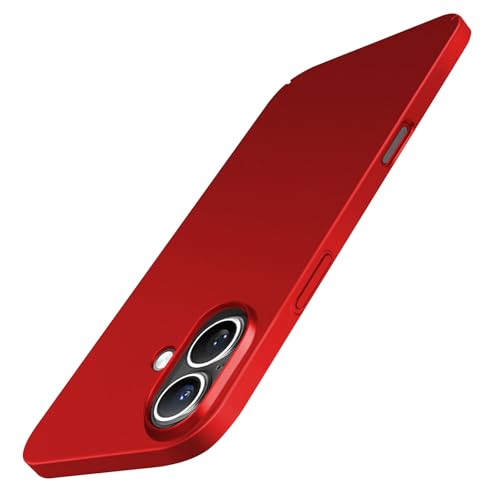 Galful Ultra Dünne Handyhülle iPhone 16 Plus Slim Case Hülle,Matte Hart PC Hardcase iPhone 16 Plus Hülle Stoßfeste Kratzfeste Schutzhülle Mattierte Textur Bumper Cover Slim Fit Hülle-Rot Galful Ultra Dünne Handyhülle iPhone 16 Plus Slim Case Hülle,Matte Hart PC Hardcase iPhone 16 Plus Hülle Stoßfeste Kratzfeste Schutzhülle Mattierte Textur Bumper Cover Slim Fit Hülle-Rot von Galful