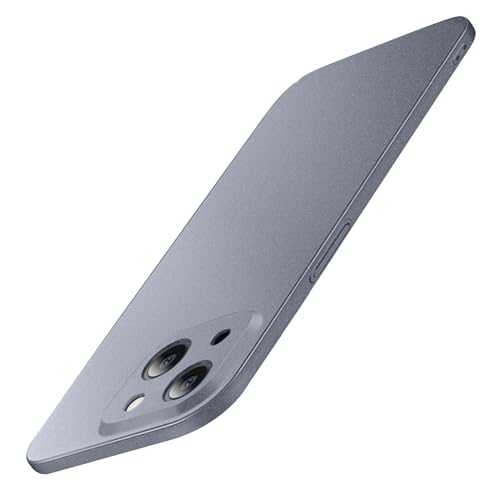 Galful Ultra Dünne Hardcase iPhone 15 Plus Hülle,Slim Leicht Handyhülle iPhone 15 Plus Schutzhülle mit Voll Kameraschutz Anti-Fingerabdruck Matte rutschfest PC Case Cover-Dunkelgrau von Galful