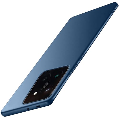 Galful Xiaomi Mi 14T Pro 5G Hülle Slim Case 6.67’’,Ultra Dünne Handyhülle Xiaomi 14T Pro Case Hart PC Hardcase Ultra Thin Leicht Matt Schutzhülle Anti-Scratch Kratzfeste Stoßfest Cover-Grau Blau von Galful