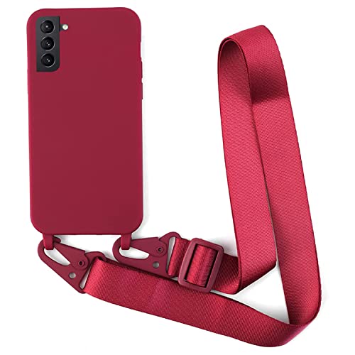 Handykette für Samsung Galaxy S22 Hülle, Silikon Handyhülle mit Umhängeband Smartphone Necklace Schutzhülle Bumper mit Band Stossfest Umhängen Case Cover für Samsung Galaxy S22 6.1" Weinrot Handykette für Samsung Galaxy S22 Hülle, Silikon Handyhülle mit Umhängeband Smartphone Necklace Schutzhülle Bumper mit Band Stossfest Umhängen Case Cover für Samsung Galaxy S22 6.1" Weinrot von Galful