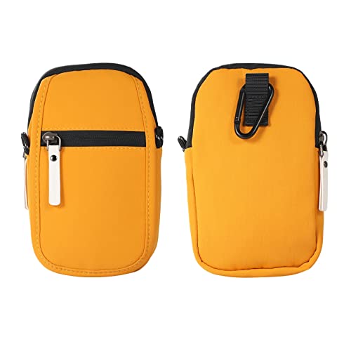 GaliJialiB Handyholster Kleine Umhängetasche Compatible with Männer, Damen, Handy-Geldbörse, Mini-Umhängetasche, Umhängetasche, Tragetasche Schutzhülle(Yellow) von GaliJialiB