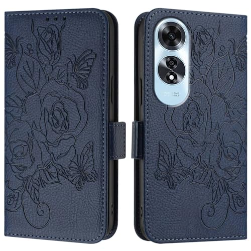 GaliJialiB Handyhülle Kompatibel mit Oppo A60 4G Hülle, Brieftaschen-Hülle, schlankes PU-Leder-Handy-Flip-Folio-Gehäuse, stoßfeste Schutzhülle mit Kartenhaltern + Handschlaufe Schutzhülle(Blue) GaliJialiB Handyhülle Kompatibel mit Oppo A60 4G Hülle, Brieftaschen-Hülle, schlankes PU-Leder-Handy-Flip-Folio-Gehäuse, stoßfeste Schutzhülle mit Kartenhaltern + Handschlaufe Schutzhülle(Blue) von GaliJialiB