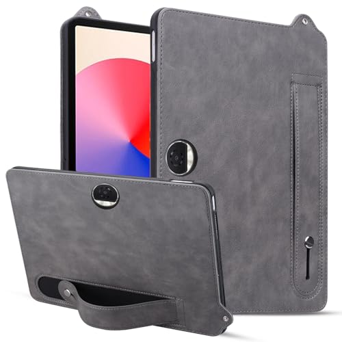 GaliJialiB Tablet PC Hülle Kompatibel mit Honor Pad 9 12,1 Zoll stoßfester Ständer Handschlaufe Tablet-Hülle Leder TPU Tablet-Hülle Schutzhülle(Gray) von GaliJialiB