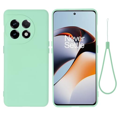 Handyhülle, kompatibel mit OnePlus ACE 2, kratzfest, dünn, dünn, Flüssigsilikon, weiches TPU-Gummi, vollständiger Kameraschutz, Bumper, reine Farbe, einfache Abdeckung, mit Handgelenkband, Schutzhülle Handyhülle, kompatibel mit OnePlus ACE 2, kratzfest, dünn, dünn, Flüssigsilikon, weiches TPU-Gummi, vollständiger Kameraschutz, Bumper, reine Farbe, einfache Abdeckung, mit Handgelenkband, Schutzhülle von GaliJialiB