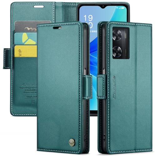 Handyhülle Brieftaschen-Hülle kompatibel mit Oppo A77 4G, mit Kartenhalter und RFID-blockierendem Leder-Geldbörsen-Magnetverschluss, langlebige, stoßfeste, kratzfeste Handyhülle Compatible with Oppo A von GaliJialiB