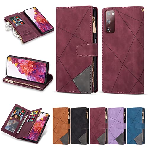 Handyhülle Compatible with Samsung Galaxy. S20 Fe. Geldbörsenfall, Pu. Leder Kartenhalter Slot Mobiltelefon Fallhalter Armband Handy Case Telefon Flip Case Compatible with Samsung Galaxy S20 Fe. Schut Handyhülle Compatible with Samsung Galaxy. S20 Fe. Geldbörsenfall, Pu. Leder Kartenhalter Slot Mobiltelefon Fallhalter Armband Handy Case Telefon Flip Case Compatible with Samsung Galaxy S20 Fe. Schut von GaliJialiB
