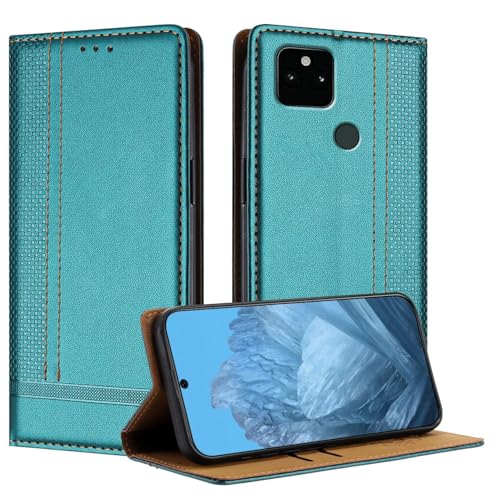 Handyhülle Kompatibel mit Google Pixel 5A Hülle, Brieftasche, PU-Leder, Flip-Folio-Hülle mit Kartenhalter, Klapphülle, Ständer, [stoßfeste TPU-Innenschale], ultradünne, schlanke Handyhülle Schutzhülle von GaliJialiB