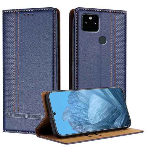 Handyhülle Kompatibel mit Google Pixel 5A Hülle, Brieftasche, PU-Leder, Flip-Folio-Hülle mit Kartenhalter, Klapphülle, Ständer, [stoßfeste TPU-Innenschale], ultradünne, schlanke Handyhülle Schutzhülle von GaliJialiB