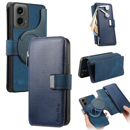 Handyhülle Kompatibel mit Motorola Moto G 2024 5G Hülle, abnehmbare Brieftaschen-Hülle mit Kartenhalter, 2-in-1 PU-Leder-Flip-Folio-Hülle mit RFID-blockierendem Magnetständer, abnehmbare, stoßfeste Te Handyhülle Kompatibel mit Motorola Moto G 2024 5G Hülle, abnehmbare Brieftaschen-Hülle mit Kartenhalter, 2-in-1 PU-Leder-Flip-Folio-Hülle mit RFID-blockierendem Magnetständer, abnehmbare, stoßfeste Te von GaliJialiB