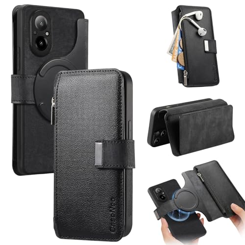 Handyhülle Kompatibel mit Oppo Realme C67 4G Hülle, abnehmbare Brieftaschen-Hülle mit Kartenhalter, 2-in-1 PU-Leder-Flip-Folio-Hülle mit RFID-blockierendem Magnetständer, abnehmbare, stoßfeste Telefon Handyhülle Kompatibel mit Oppo Realme C67 4G Hülle, abnehmbare Brieftaschen-Hülle mit Kartenhalter, 2-in-1 PU-Leder-Flip-Folio-Hülle mit RFID-blockierendem Magnetständer, abnehmbare, stoßfeste Telefon von GaliJialiB