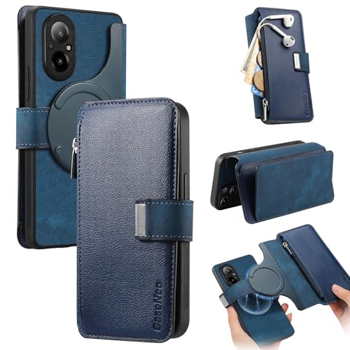 Handyhülle Kompatibel mit Oppo Realme C67 4G Hülle, abnehmbare Brieftaschen-Hülle mit Kartenhalter, 2-in-1 PU-Leder-Flip-Folio-Hülle mit RFID-blockierendem Magnetständer, abnehmbare, stoßfeste Telefon Handyhülle Kompatibel mit Oppo Realme C67 4G Hülle, abnehmbare Brieftaschen-Hülle mit Kartenhalter, 2-in-1 PU-Leder-Flip-Folio-Hülle mit RFID-blockierendem Magnetständer, abnehmbare, stoßfeste Telefon von GaliJialiB