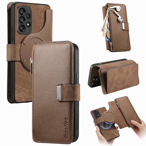 Handyhülle Kompatibel mit Samsung Galaxy A53 Hülle, abnehmbare Brieftaschen-Hülle mit Kartenhalter, 2-in-1 PU-Leder-Flip-Folio-Hülle mit RFID-blockierendem Magnetständer, abnehmbare, stoßfeste Handyhü Handyhülle Kompatibel mit Samsung Galaxy A53 Hülle, abnehmbare Brieftaschen-Hülle mit Kartenhalter, 2-in-1 PU-Leder-Flip-Folio-Hülle mit RFID-blockierendem Magnetständer, abnehmbare, stoßfeste Handyhü von GaliJialiB