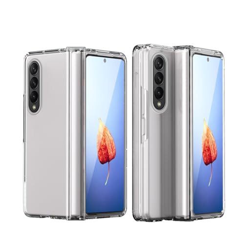 Handyhülle Kompatibel mit Samsung Galaxy Z Fold 4 Hülle mit Displayschutzfolie und Scharnierschutz, stoßfeste Ganzkörper-Hart-PC-Schutzhülle Compatible with Samsung Galaxy Z Fold 4 Schutzhülle(Clear) Handyhülle Kompatibel mit Samsung Galaxy Z Fold 4 Hülle mit Displayschutzfolie und Scharnierschutz, stoßfeste Ganzkörper-Hart-PC-Schutzhülle Compatible with Samsung Galaxy Z Fold 4 Schutzhülle(Clear) von GaliJialiB
