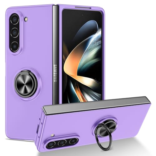 Handyhülle Kompatibel mit Samsung Galaxy Z Fold 5 Hülle mit drehbarem Ringständer, schlanke, stoßfeste Hartschale, Ganzkörper-Schutzhülle Compatible with Samsung Galaxy Z Fold 5 Schutzhülle(Purple) Handyhülle Kompatibel mit Samsung Galaxy Z Fold 5 Hülle mit drehbarem Ringständer, schlanke, stoßfeste Hartschale, Ganzkörper-Schutzhülle Compatible with Samsung Galaxy Z Fold 5 Schutzhülle(Purple) von GaliJialiB