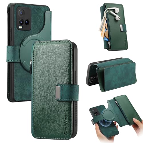 Handyhülle Kompatibel mit Vivo Y21S Hülle, abnehmbare Brieftaschen-Hülle mit Kartenhalter, 2-in-1 PU-Leder-Flip-Folio-Hülle mit RFID-blockierendem Magnetständer, abnehmbare, stoßfeste Telefonabdeckung Handyhülle Kompatibel mit Vivo Y21S Hülle, abnehmbare Brieftaschen-Hülle mit Kartenhalter, 2-in-1 PU-Leder-Flip-Folio-Hülle mit RFID-blockierendem Magnetständer, abnehmbare, stoßfeste Telefonabdeckung von GaliJialiB