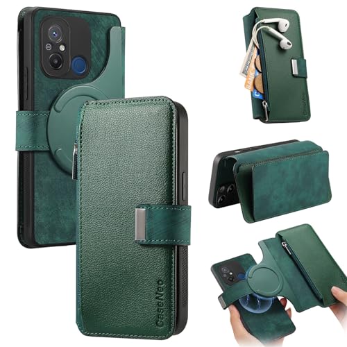 Handyhülle Kompatibel mit Xiaomi Redmi 12C Hülle, abnehmbare Brieftaschen-Hülle mit Kartenhalter, 2-in-1 PU-Leder-Flip-Folio-Hülle mit RFID-blockierendem Magnetständer, abnehmbare, stoßfeste Telefonab Handyhülle Kompatibel mit Xiaomi Redmi 12C Hülle, abnehmbare Brieftaschen-Hülle mit Kartenhalter, 2-in-1 PU-Leder-Flip-Folio-Hülle mit RFID-blockierendem Magnetständer, abnehmbare, stoßfeste Telefonab von GaliJialiB
