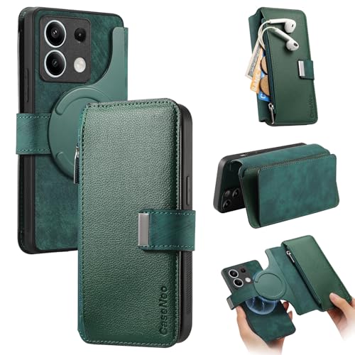 Handyhülle Kompatibel mit Xiaomi Redmi Note 13 Pro 5G Hülle, abnehmbare Brieftaschen-Hülle mit Kartenhalter, 2-in-1 PU-Leder-Flip-Folio-Hülle mit RFID-blockierendem Magnetständer, abnehmbare, stoßfest Handyhülle Kompatibel mit Xiaomi Redmi Note 13 Pro 5G Hülle, abnehmbare Brieftaschen-Hülle mit Kartenhalter, 2-in-1 PU-Leder-Flip-Folio-Hülle mit RFID-blockierendem Magnetständer, abnehmbare, stoßfest von GaliJialiB