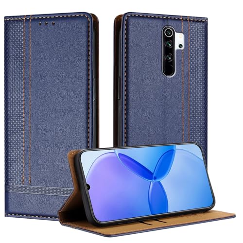Handyhülle Kompatibel mit Xiaomi Redmi Note 8 Pro Hülle, Brieftasche, PU-Leder, Flip-Folio-Hülle mit Kartenhalter, Klapphülle, Ständer, [stoßfeste TPU-Innenschale], ultradünne, schlanke Handyhülle Sch von GaliJialiB