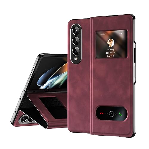 Handyhülle Leder kompatibel mit Samsung Galaxy Z Fold 4 Hülle, mit Magnetverschluss, Ständer, Klappdeckel, Scharnierschutz, schlanke Passform, sturz- und kratzfeste Hülle Compatible with Samsung Galax Handyhülle Leder kompatibel mit Samsung Galaxy Z Fold 4 Hülle, mit Magnetverschluss, Ständer, Klappdeckel, Scharnierschutz, schlanke Passform, sturz- und kratzfeste Hülle Compatible with Samsung Galax von GaliJialiB