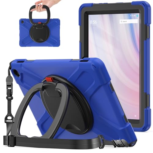 Tablet PC Hülle Hülle kompatibel mit Kindle Fire HD 10 Tablet (13. Generation 2023), robuste stoßfeste TPU-Kinderhülle, 360 Grad drehbare Multifunktions-Griffhalterung + robuste Abdeckung mit Schulter von GaliJialiB