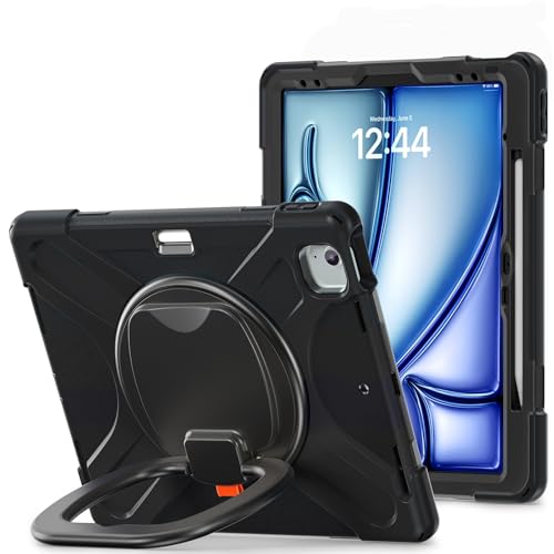 Tablet PC Hülle Hülle kompatibel mit iPad Pro 12.9 6./5./4./3. Generation 2022/2021/2020/2018, stoßfeste, robuste Abdeckung mit 360° drehbarem Ständer, robuste Tablet-Hülle mit Hand-/Schultergurt Schu Tablet PC Hülle Hülle kompatibel mit iPad Pro 12.9 6./5./4./3. Generation 2022/2021/2020/2018, stoßfeste, robuste Abdeckung mit 360° drehbarem Ständer, robuste Tablet-Hülle mit Hand-/Schultergurt Schu von GaliJialiB
