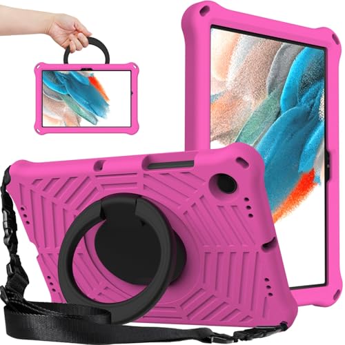 Tablet PC Hülle Kompatibel mit Samsung Galaxy Tab A8 10,5 Zoll 2022/2021 (SM-X207/X200/X205) Hülle, Anti-Fingerabdruck, stoßfeste Schutzhülle, Griff, Ständer, Schutzhülle mit Schultergurt Schutzhülle( von GaliJialiB