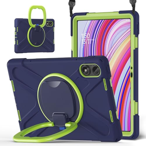Tablet-Schutzhülle kompatibel mit Xiaomi Redmi Pad Pro 12,1 Zoll / Poco Pad 12,1 Zoll (30,7 cm), strapazierfähig, TPU, stoßfest, 360 Grad drehbar, multifunktionaler Griff + Schultergurt, robuste von GaliJialiB