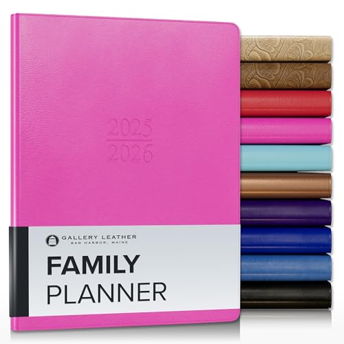 Gallery Leather Familienplaner 2026 für Mütter, elegant gebundener Kalenderplaner und Notizbuch mit stilvollen weißen Seitenrändern, 18 Monate, Karibik-Fuchsia, 22,9 x 17,8 cm Gallery Leather Familienplaner 2026 für Mütter, elegant gebundener Kalenderplaner und Notizbuch mit stilvollen weißen Seitenrändern, 18 Monate, Karibik-Fuchsia, 22,9 x 17,8 cm von Gallery Leather