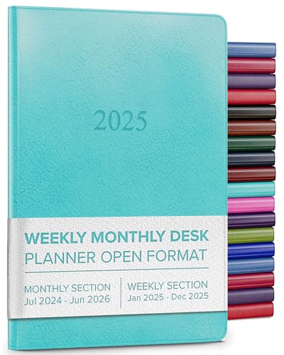 Gallery Leather Wochenplaner 2025, Acadia Pool, 20,3 x 14 cm von Gallery Leather