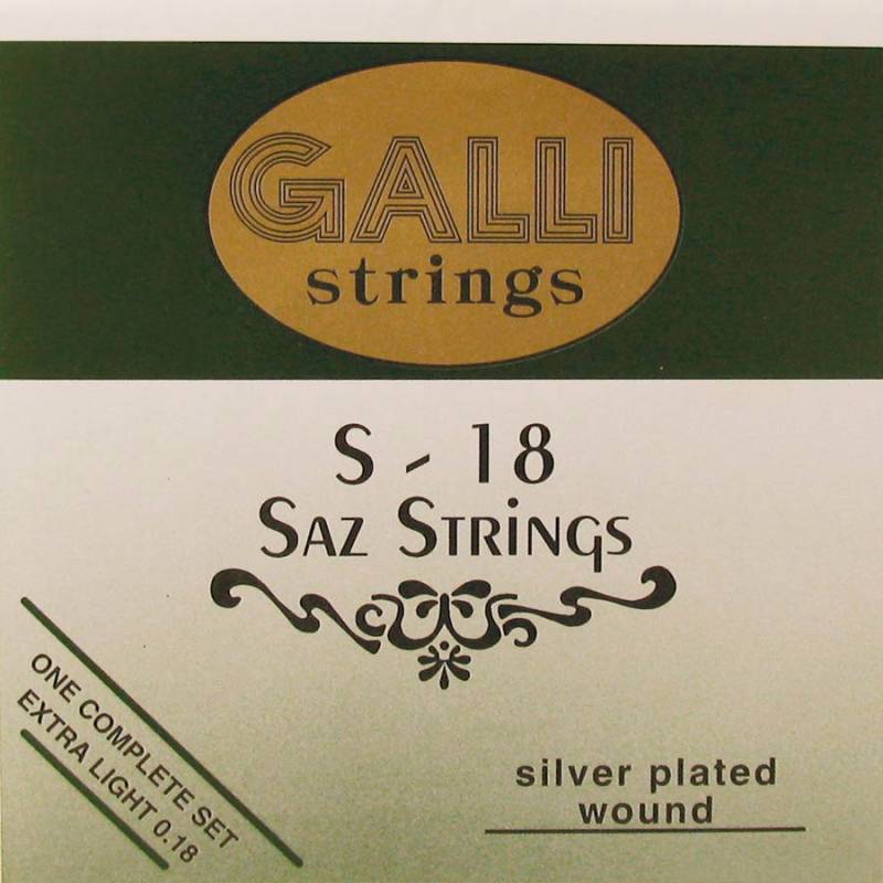 Galli Strings S-018 Saz / Bağlama Strings (Extra-Light) von Galli Strings